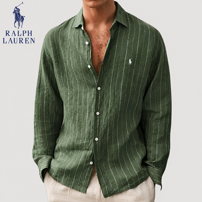 Chemise Rayée Casual Butonnée