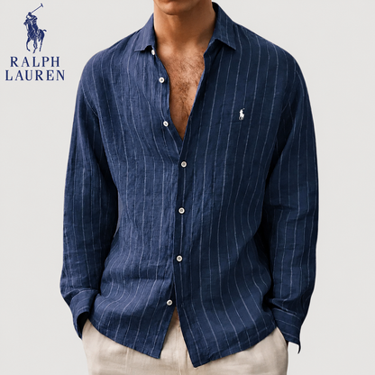 Chemise Rayée Casual Butonnée