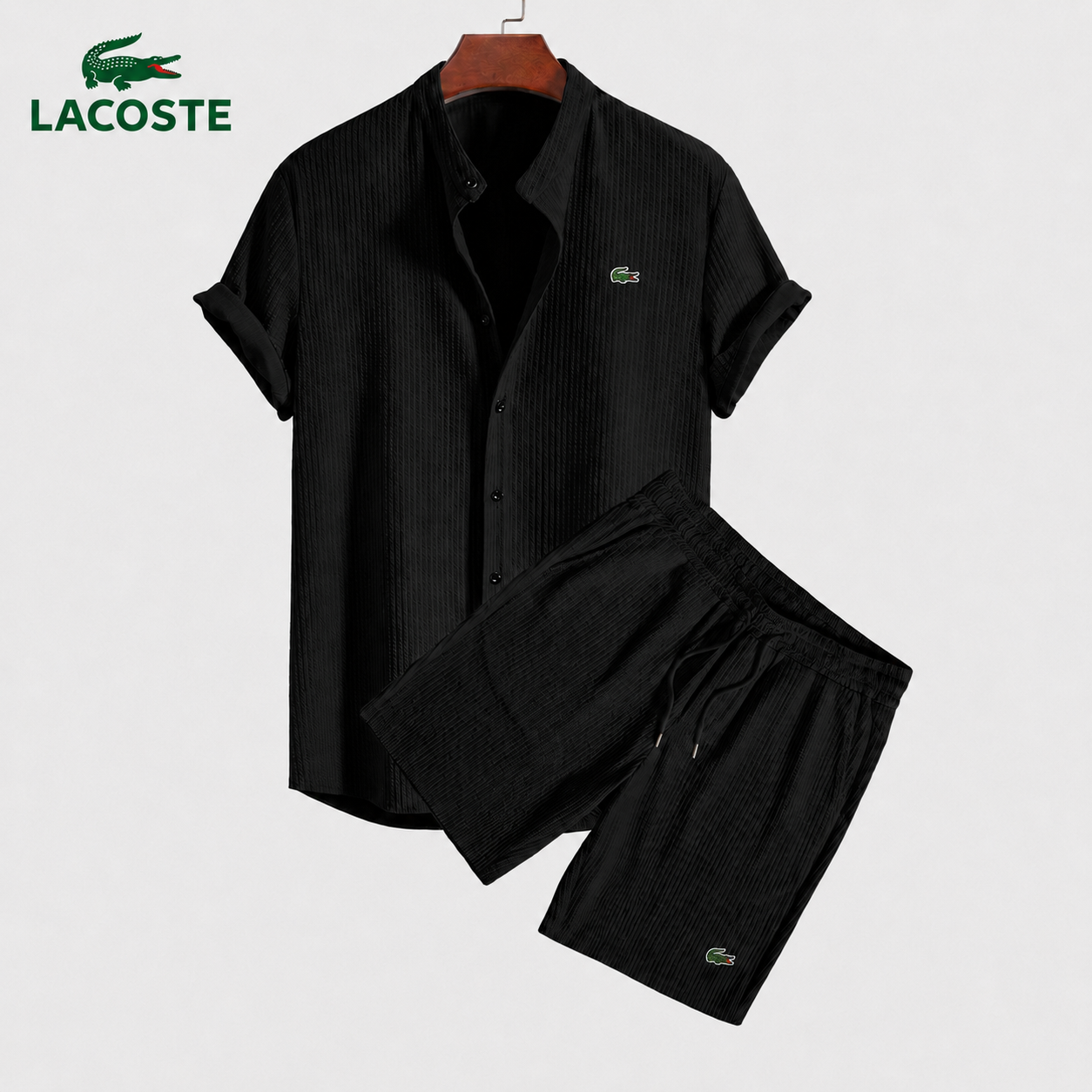 Ensemble Chemise & Short Homme Maille Losanges