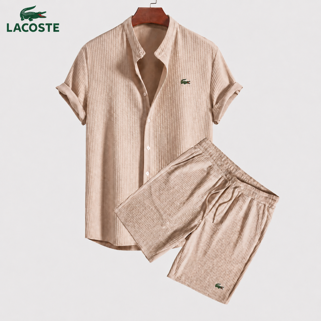 Ensemble Chemise & Short Homme Maille Losanges
