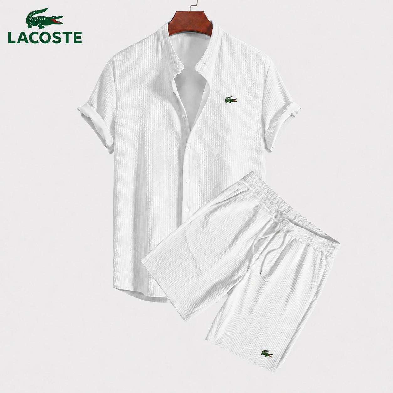 Ensemble Chemise & Short Homme Maille Losanges