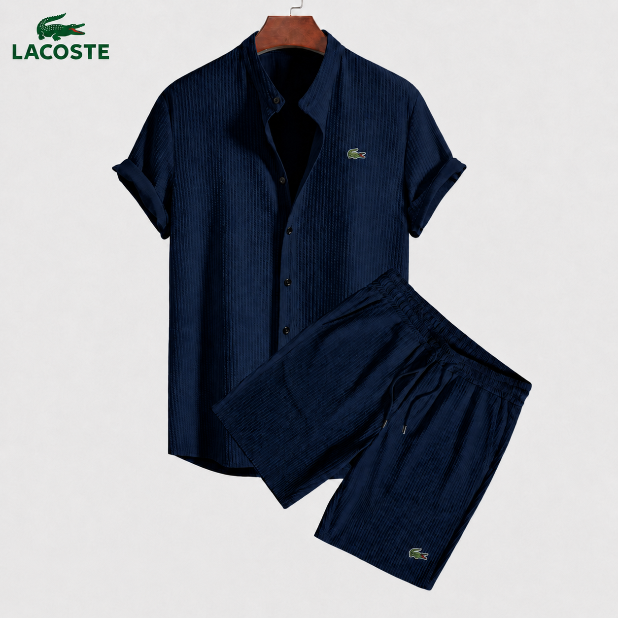Ensemble Chemise & Short Homme Maille Losanges