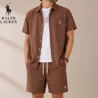 Ensemble Lin Deux Pièces Chemise & Short