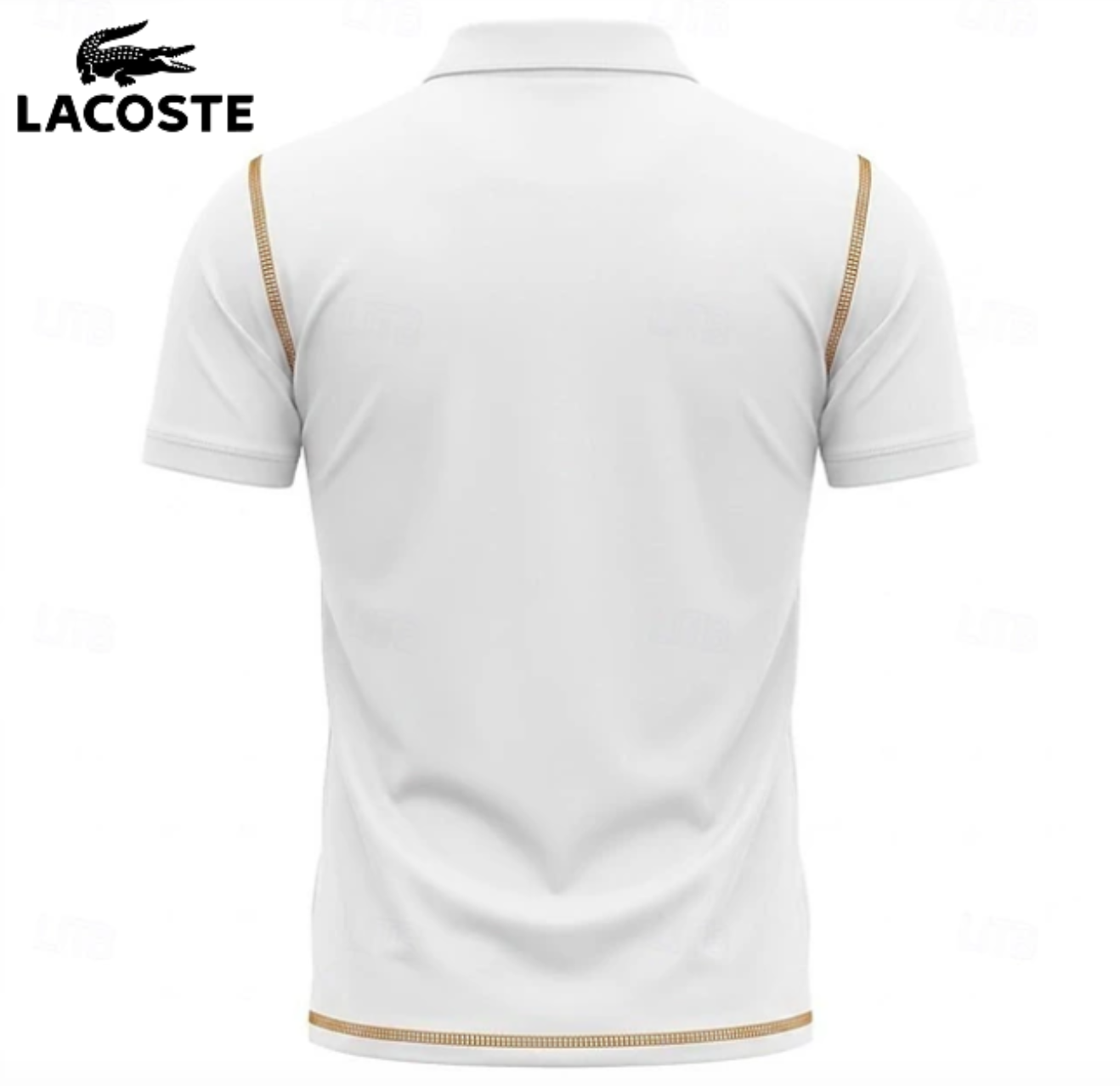 LCT™ | Polo Homme Liseré Doré Poche Poitrine — 1 Acheté = 1 Offert