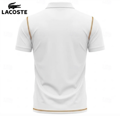 LCT™ | Polo Homme Liseré Doré Poche Poitrine — 1 Acheté = 1 Offert