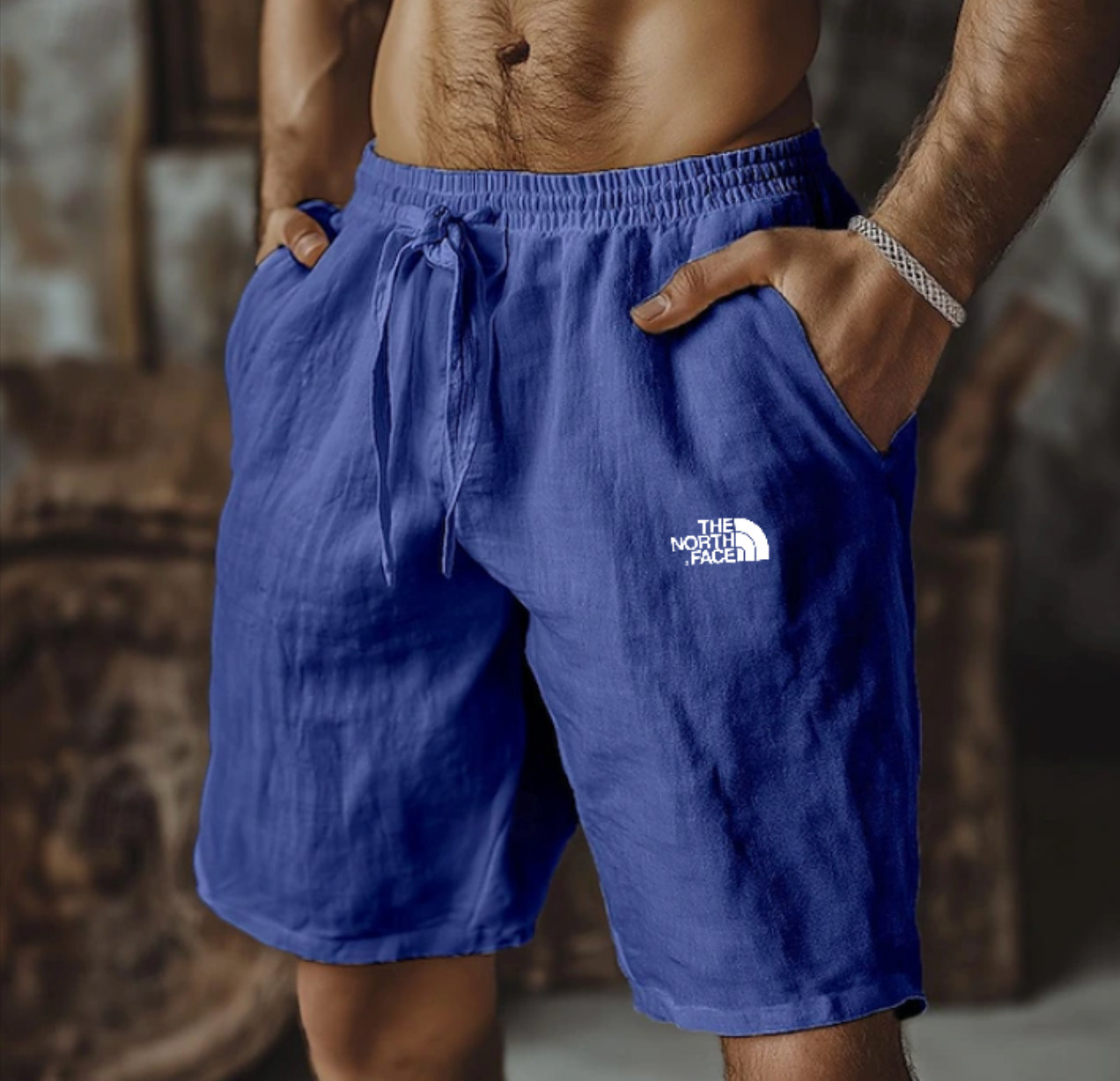 TNF™ | Short Lin Homme Élastiqué Cordon — 1 Acheté = 1 Offert