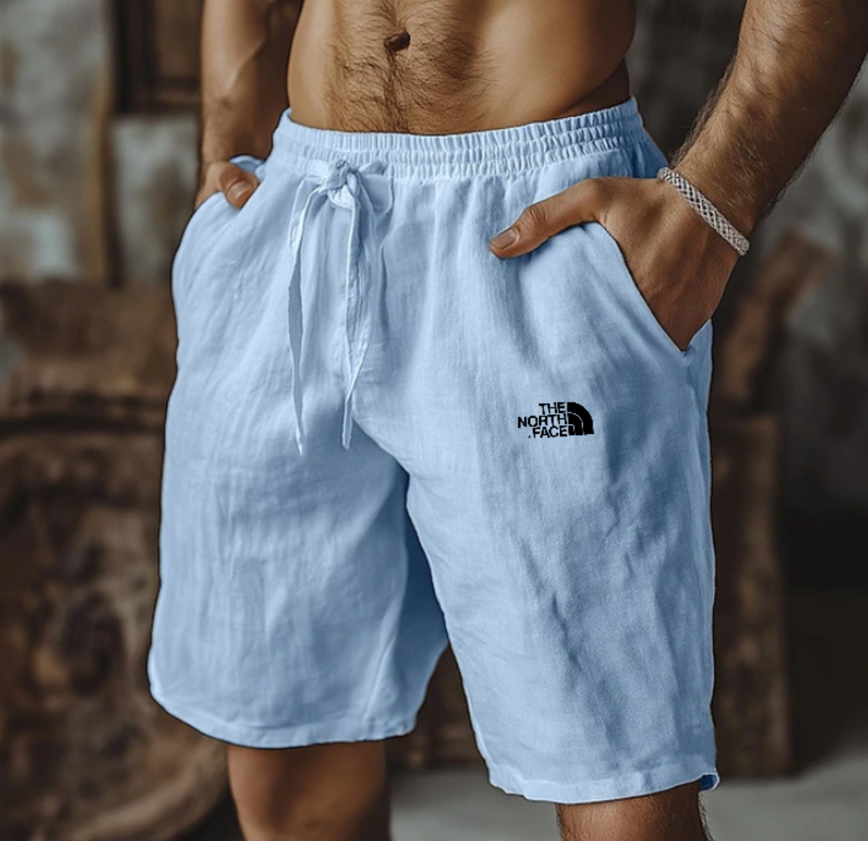 TNF™ | Short Lin Homme Élastiqué Cordon — 1 Acheté = 1 Offert