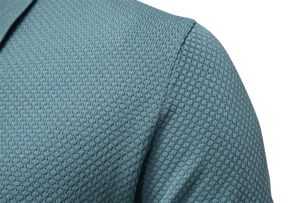 Polo en maille piqué col ouvert